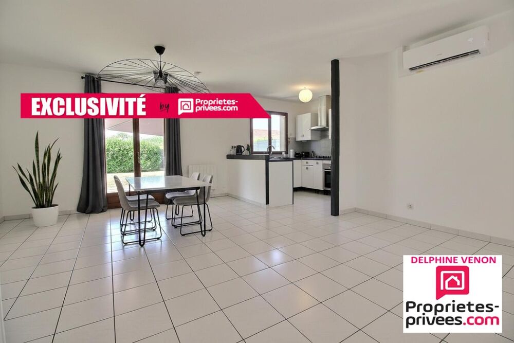 Exclusivité - Maison de plain-pied climatisée classe énergie C à 2 pas des commodités à Saint Martin D Abbat