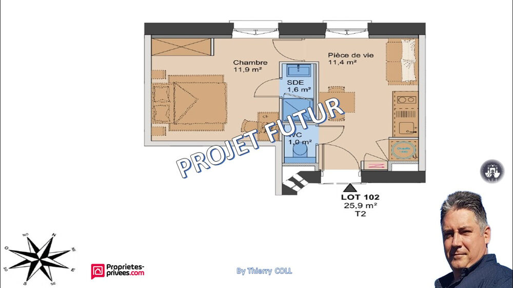 Vente Appartement Charmant T2 idéalement situé à Lyon 3? de 25.90 M² Lyon 3