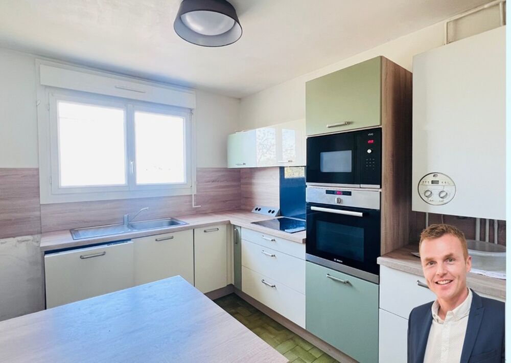 Finistère (29)  À vendre à Quimper, appartement T4 de 80 m² habitable, Terrasse - Balcon - Cave