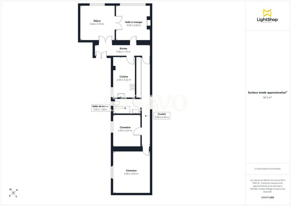 Vente Appartement Vente Appartement 4 pièces de 86m² - 92600 Asnières-sur-Seine Asnieres sur seine