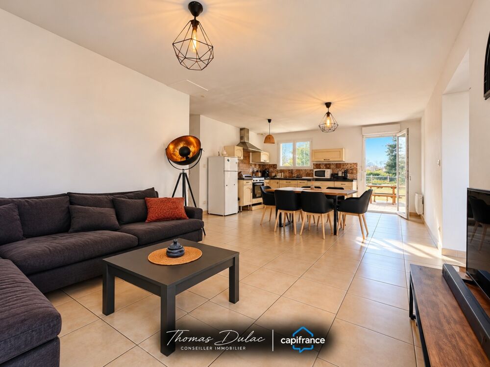 Vente Maison Dpt (40) - Maison de plain-pied 5 pièces - 108 m² - 4 Chambres - Terrain 1780 m² - Saint-Foy (40190) Sainte foy
