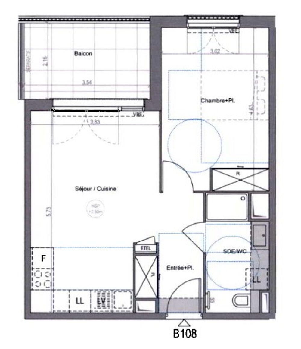 Location Appartement T2 NEUF avec balcon et parking à COGOLIN Cogolin