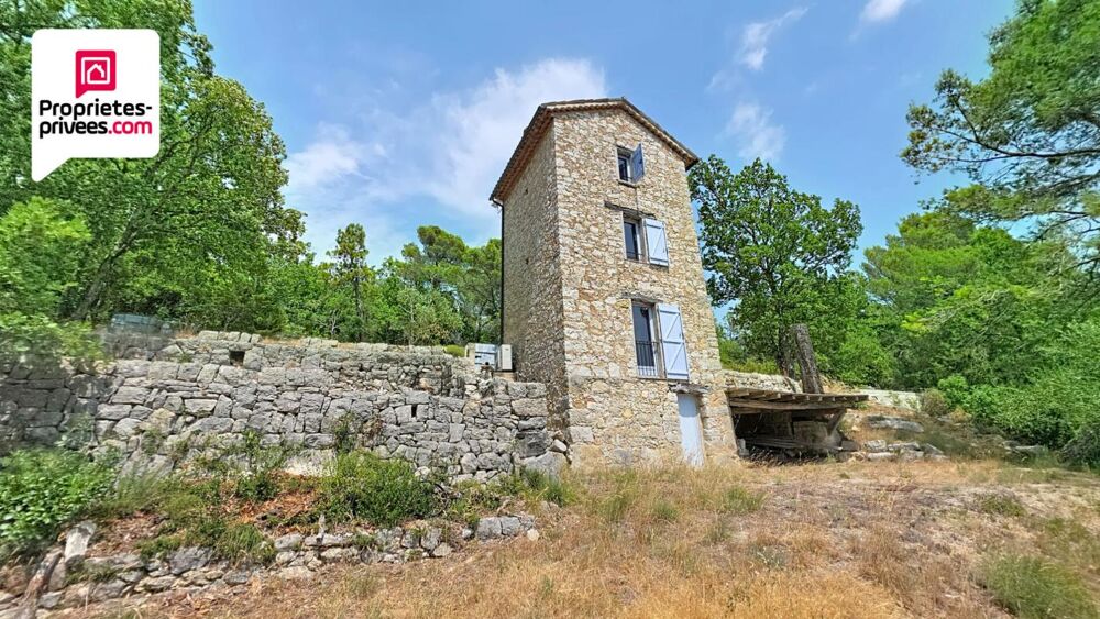Vente Maison TOUR EN PIERRES AMENAGEE AVEC TERRAIN DE 7 HECTARES ET VUE PANORAMIQUE SUR LA VALLEE DE LA SIAGNE Saint cezaire sur siagne