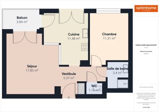  Appartement à louer 2 pièces 50 m²