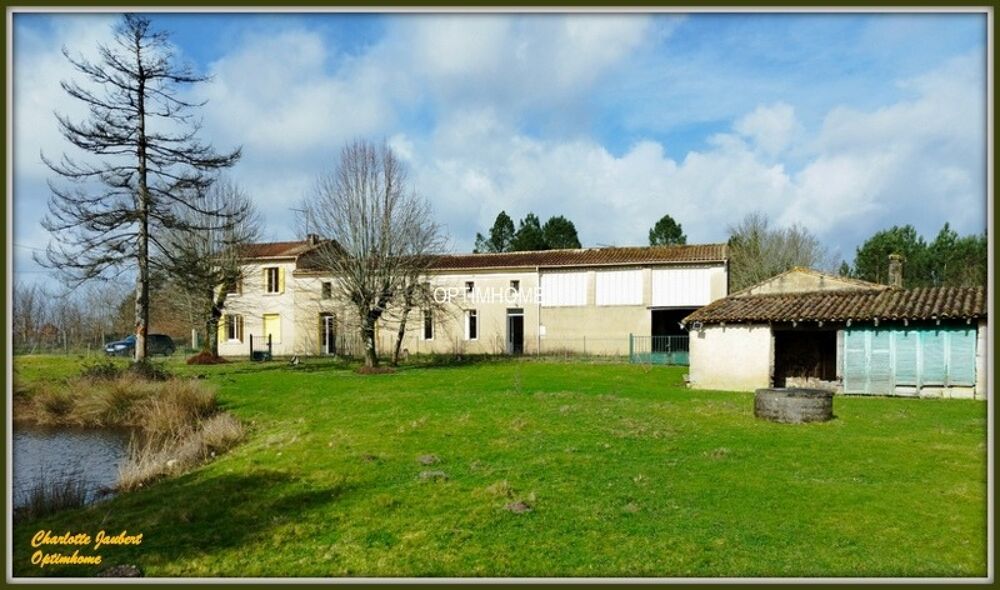 Vente Propriété/Château ensemble de 2 maisons+ dependances + grand terrain + point d'eau Donnezac