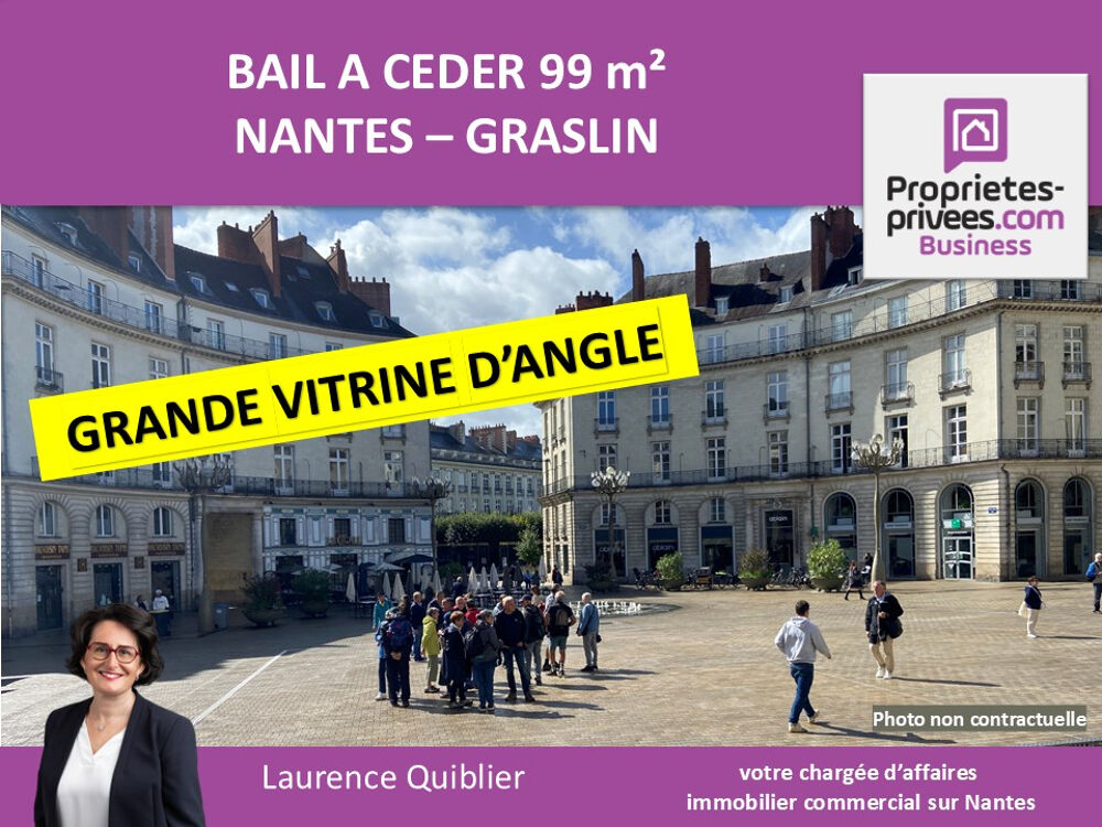   44000 NANTES, QUARTIER GRASLIN - BAIL A CEDER, LOCAL COMMERCIAL 99 m² 