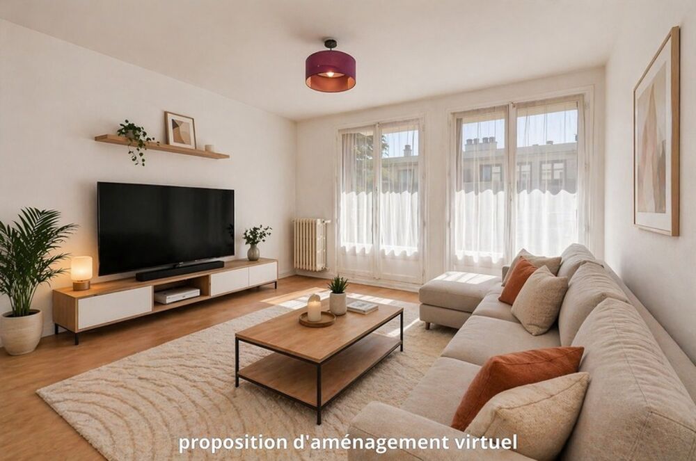 FRESNES - 3 PIECES - 61,38 m² - BALCON, CAVE ET BOX - RESIDENCE EN PIERRE DE TAILLE