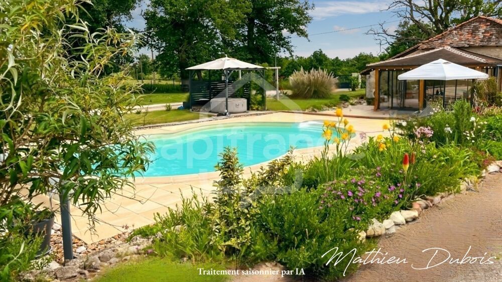 Grange en pierre rénovée avec piscine, 4 chambres, au coeur de la nature en Dordogne