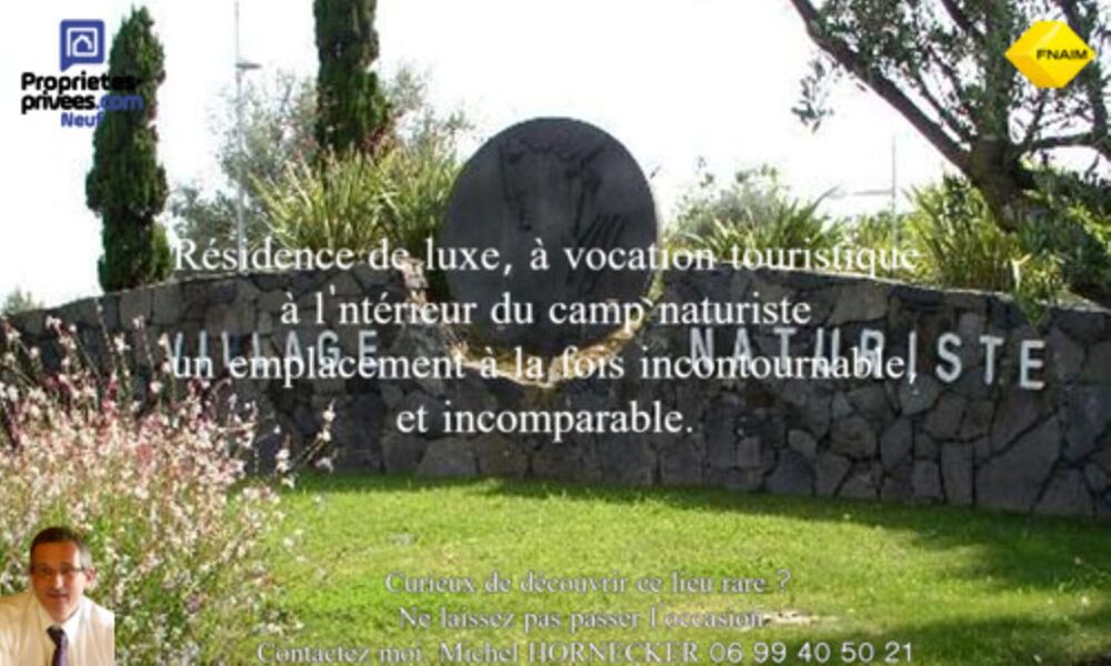 Le haut de gamme s'invite dans ce Duplex de plus de 87 m² au sein du village naturiste du Cap d'Agde
