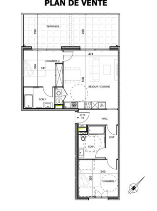  Appartement à vendre 3 pièces 65 m²