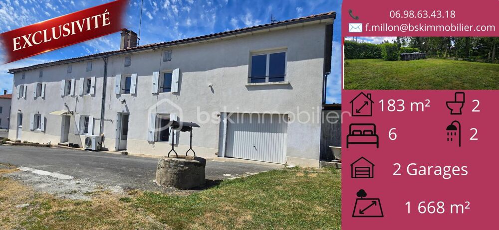 ? EXCLUSIVITÉ  ENSEMBLE IMMOBILIER DE 201 M² ENVIRON AVEC DEUX MAISONS INDÉPENDANTES  LARGEASSE