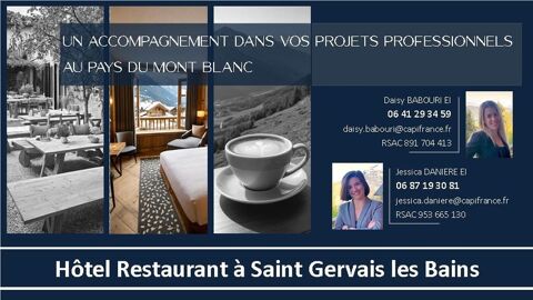 Murs et Fonds de commerce hôtel Saint Gervais les bains 1260000 74170 Saint gervais les bains