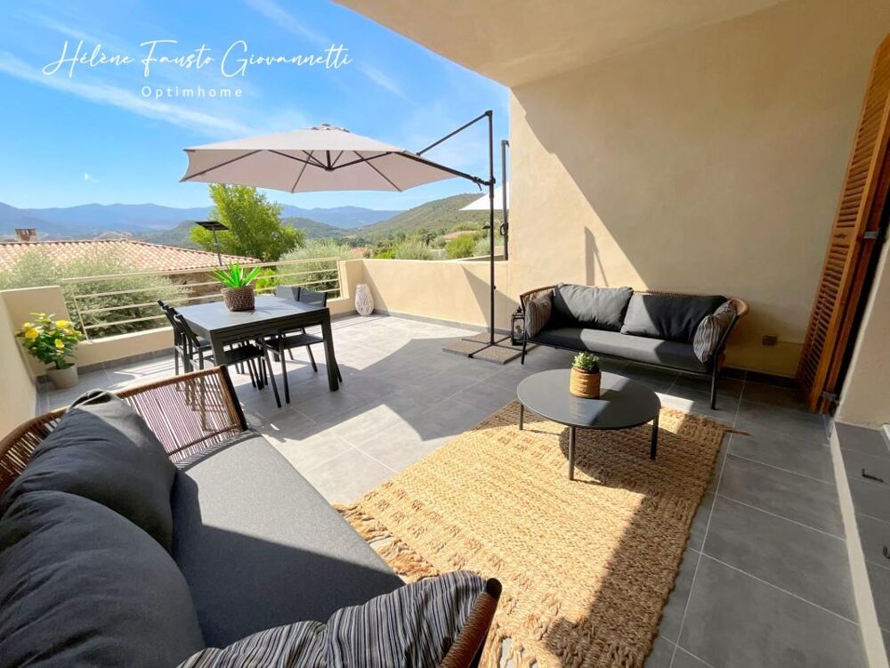 Vente Duplex/Triplex OLETTA – Appartement 3 pièces en duplex avec terrasses, jardin et vue montagnes panoramique Oletta