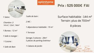  Maison  vendre 6 pices 144 m