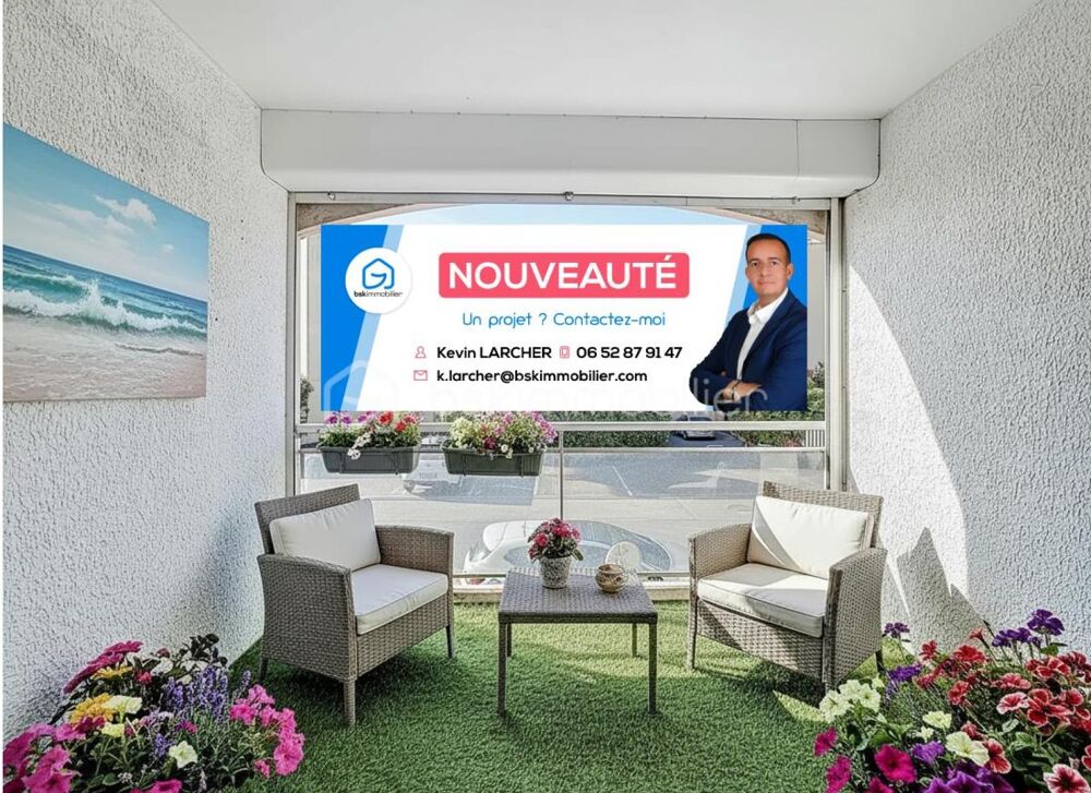 Studio rénové avec grande terrasse sud-ouest  idéal investisseur ou pied-à-terre Palavas