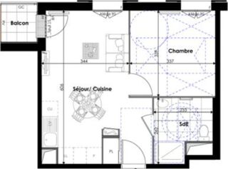  Appartement � vendre 2 pi�ces 39 m�