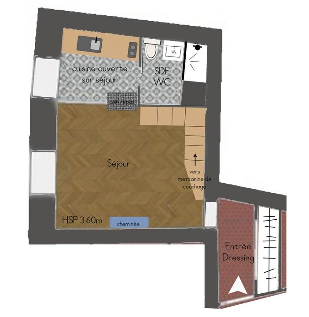 Location Appartement Studio de 30m2 à louer sur Perpignan Perpignan