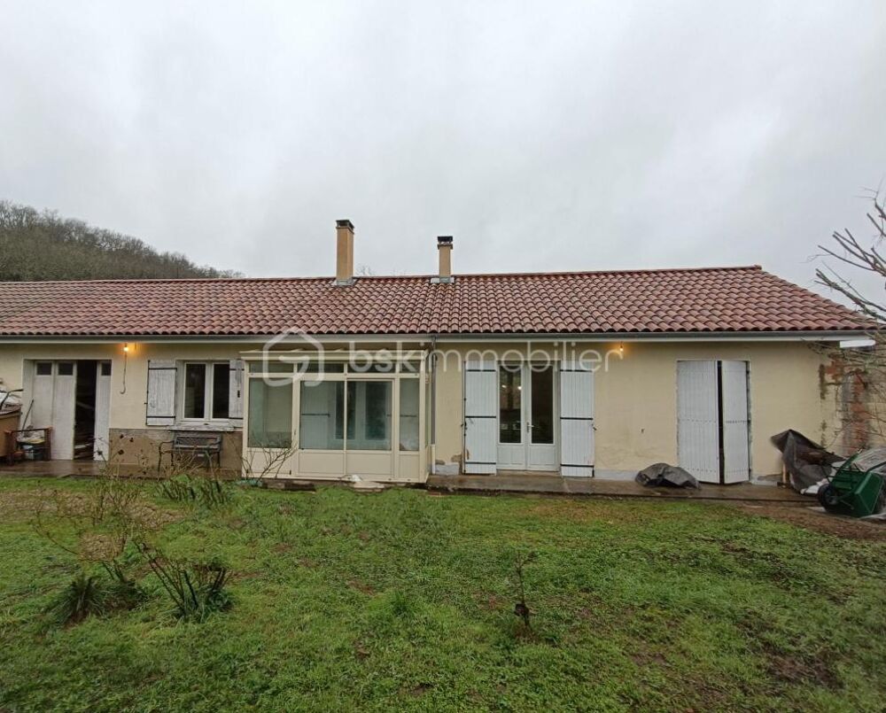 Joli Pavillon de Plain-Pied de type 4 avec Garage et Jardin situé au Buisson de Cadouin 24480