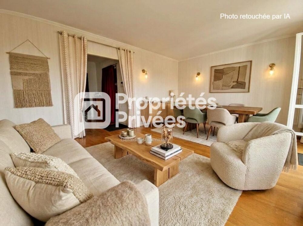 A VENDRE- EXCLUSIVITE - 37540 - SAINT CYR SUR LOIRE - APPARTEMENT T3 -84m2 - 2 chambres - BALCONS - GARAGE et PARKING - CAVE