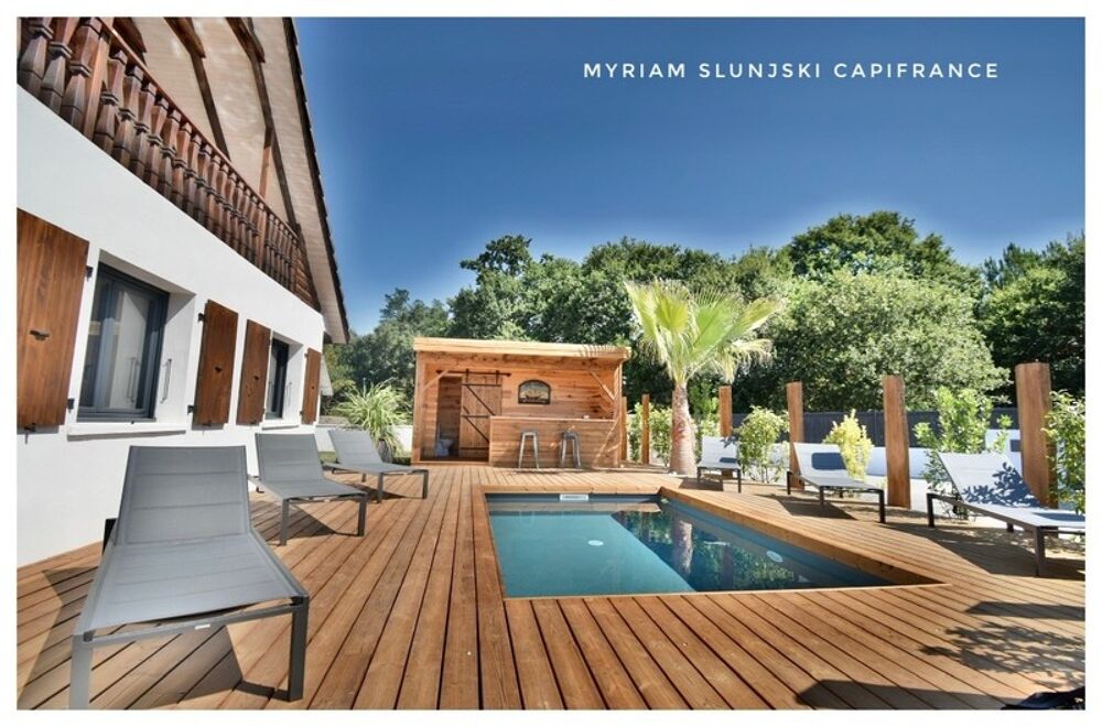 Vente Villa Dpt Landes (40), à vendre SOORTS-HOSSEGOR villa de charme rénovée de 210 m² environ au calme Soorts hossegor