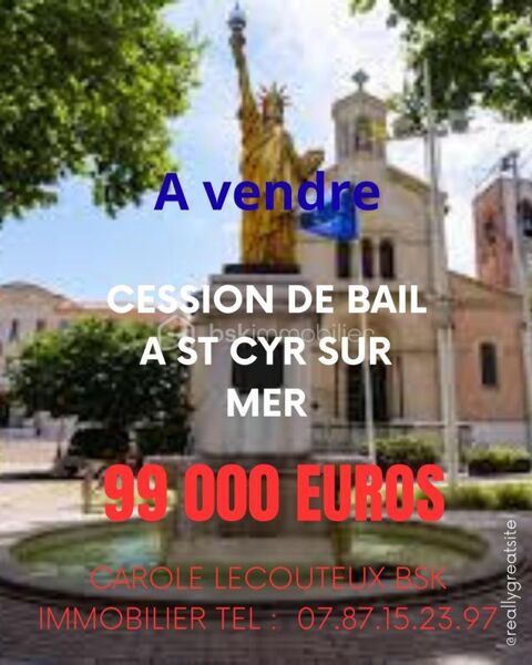? Cession de bail commercial � Saint-Cyr-sur-Mer � 99 000 � 99000 83270 Saint cyr sur mer