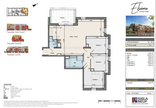  Appartement  vendre 4 pices 93 m