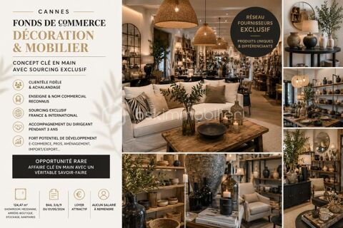 Affaire cl&eacute; en main – D&eacute;coration, ameublement et sourcing international 188700 06400 Cannes