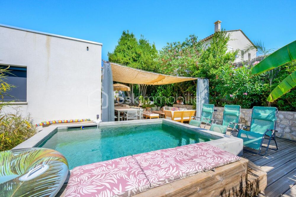 Maison contemporaine rénovée  3 appartements indépendants  Jardin & piscine