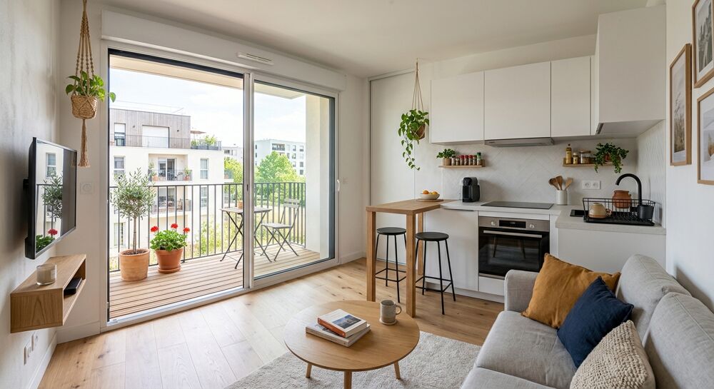 2 PIECES, BALCON, PARKING