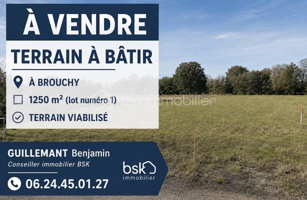 Vente Terrain Terrain a bâtir Brouchy