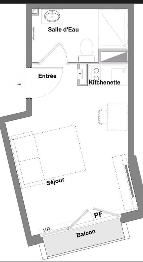  Appartement � louer 1 pi�ce 22 m�