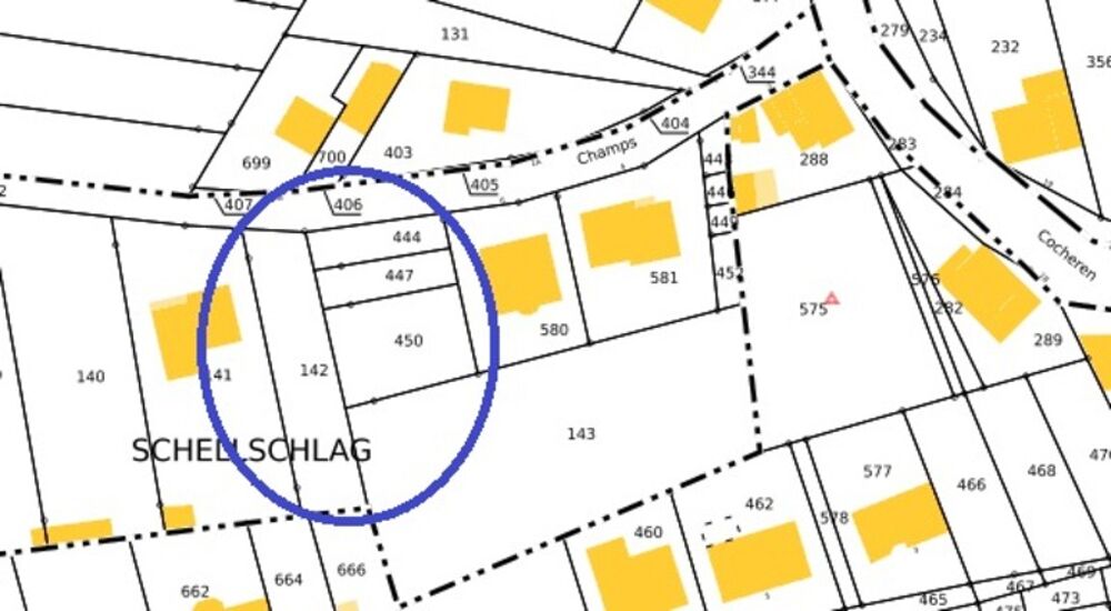 Vente Terrain Terrain de 1383m² à vendre sur la commune de THEDING (57) Theding