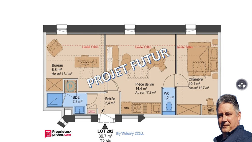 Vente Appartement Lyon 3 Élégant T2 bis de 39,7 m²  Un bien aux multiples possibilités Lyon 3