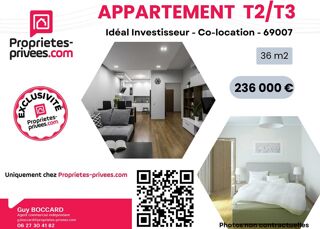  Appartement  vendre 3 pices 36 m