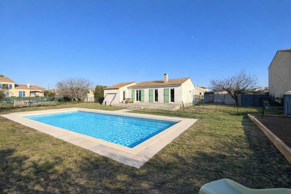 Villa plain-pied avec piscine  Terrain clos 1 000 m²  3 chambres  esprit campagne proche commodités  Exclusivité