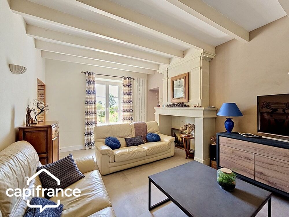 Vente Maison Maison en pierre de caractère 195 m² – 3 chambres – mezzanine – terrain 1 606 m² – Saint-Martin-de-Sanzay proche Saumur, Montreu Thouars