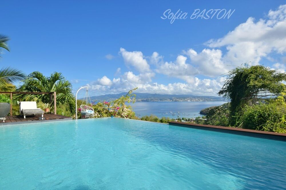 Les Trois-Îlets (972)  Villa avec vue mer imprenable  Piscine à débordement  Beaux volumes  Terrain de 891 m²