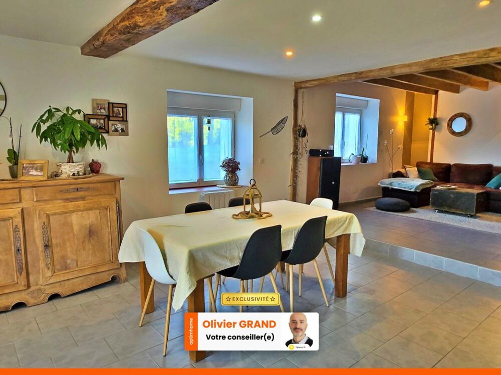 Maison rénovée en Pierre 6 pièces + Jardin + Garage - ORADOUR SUR GLANE (87)