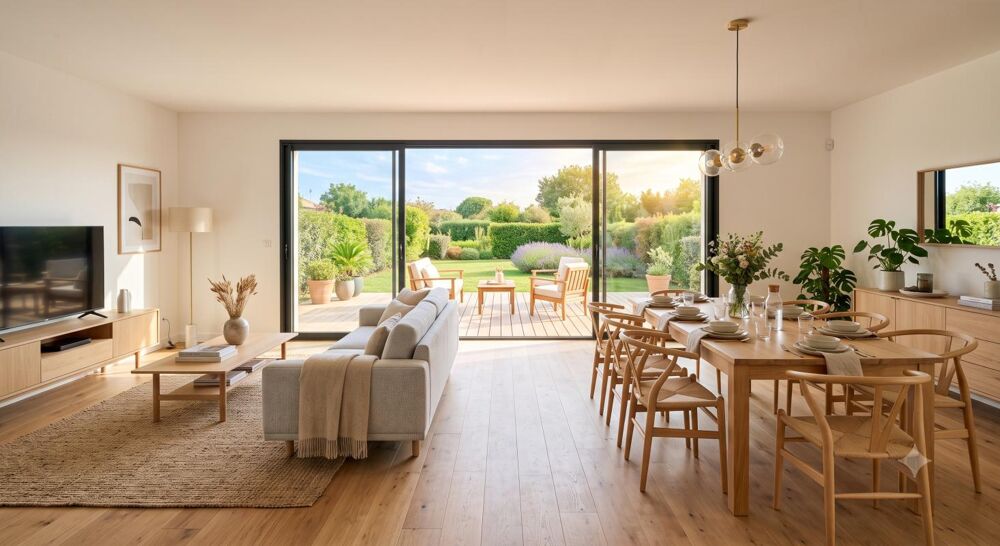 Maison T4 avec garage et grand jardin PISCINABLE