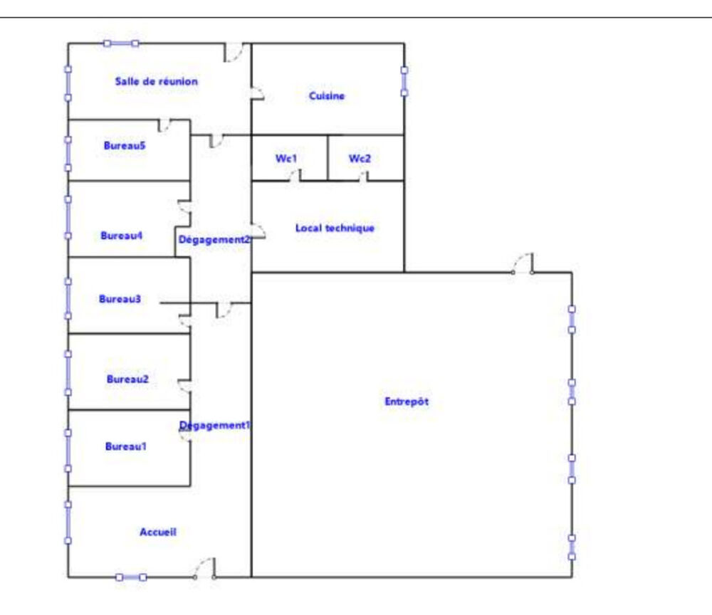   LOCAUX COMMERCIAUX / BUREAUX 250m² Le haillan