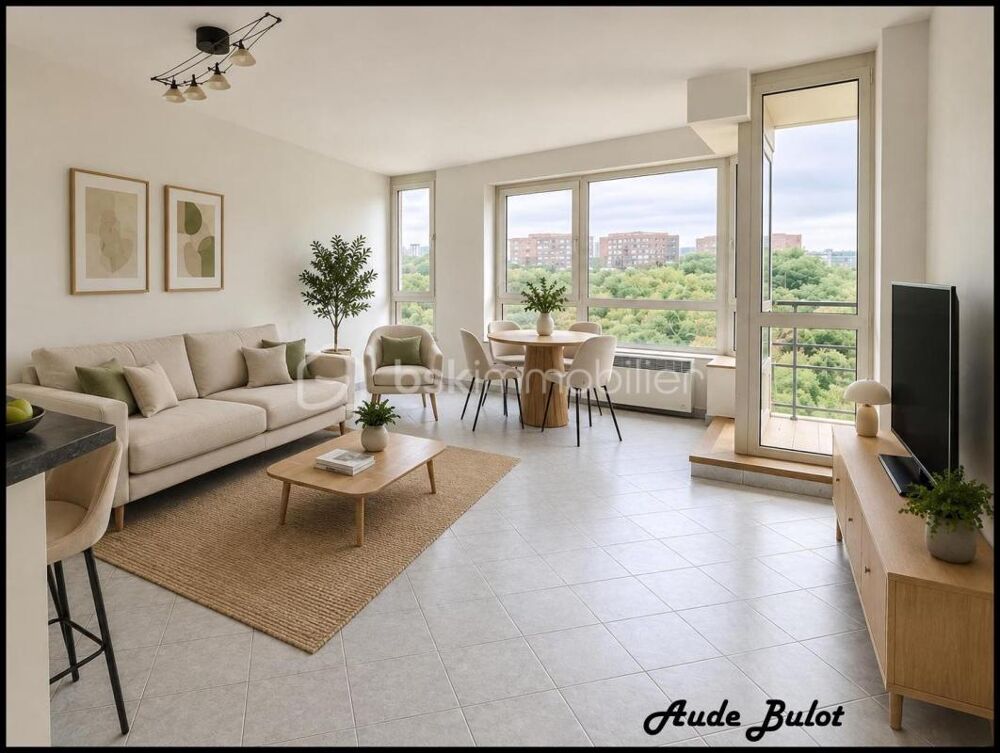 Vente Loft Lille – Quartier Euralille / Parc Matisse – Appartement T3 de 61 m² avec balcon, et vue dégagée Lille