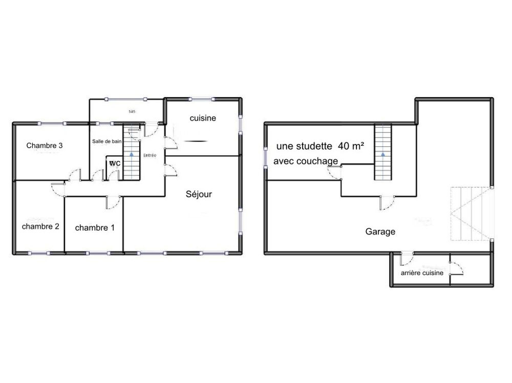 Maison de Plain-pied avec piscine et vue panoramique - 6 pièces, 4 chambres, double garage