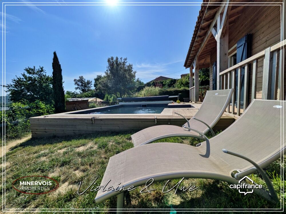 Vente Maison MAISON CONTEMPORAINE À OSSATURE BOIS – DPE A – PISCINE AU SEL – LA CAUNETTE La caunette
