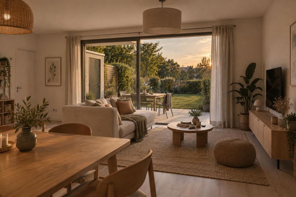 MAISON avec JARDIN - Cellier - BUREAU - Parking