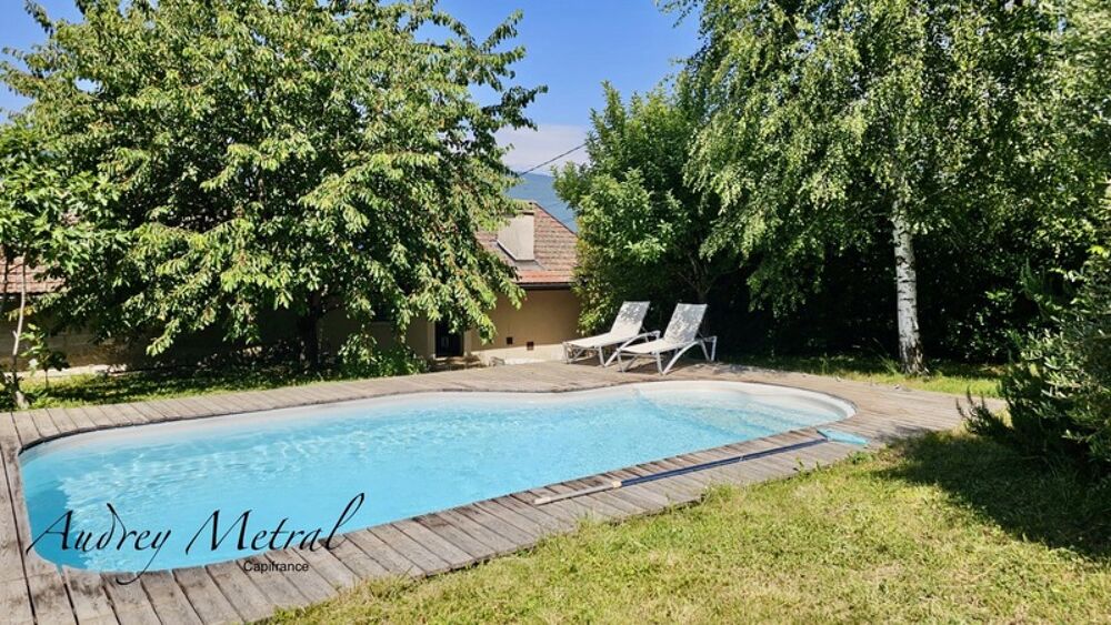 Maison en pierre avec piscine + terrain à vendre à SERRIERES EN CHAUTAGNE (73), 50 min de Genève et d'Annecy, 35 min d'Aix-les-B