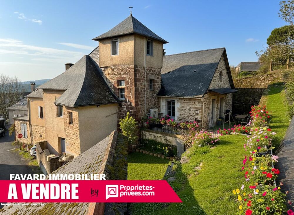 Maison de caractère avec tour, piscine et vue sur le viaduc