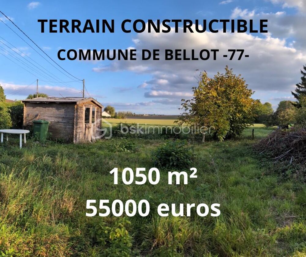 Vente Terrain Terrain constructible 1050 m2 - Bel emplacement Rebais