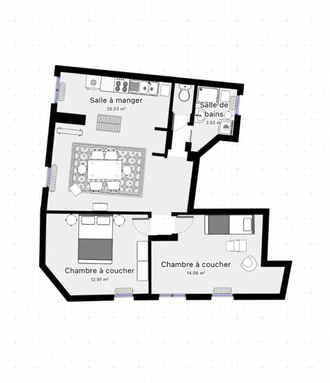  Appartement � louer 3 pi�ces 44 m�