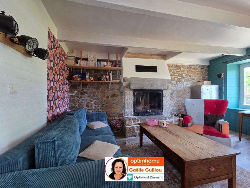 Vente Maison MORLAIX : Charmante maison en pierre de 3 chambres, jardin clos, vie de plain pied Morlaix