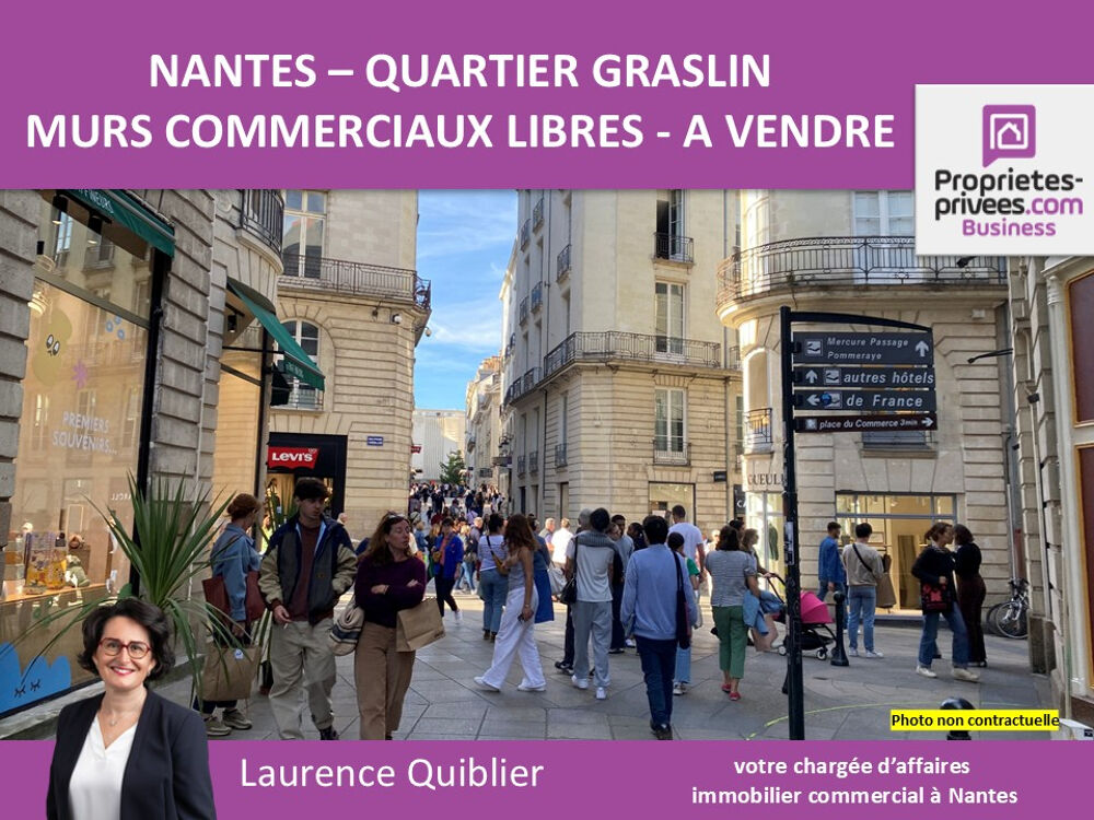   44000 NANTES - MURS COMMERCIAUX LIBRES A VENDRE 87 M² 